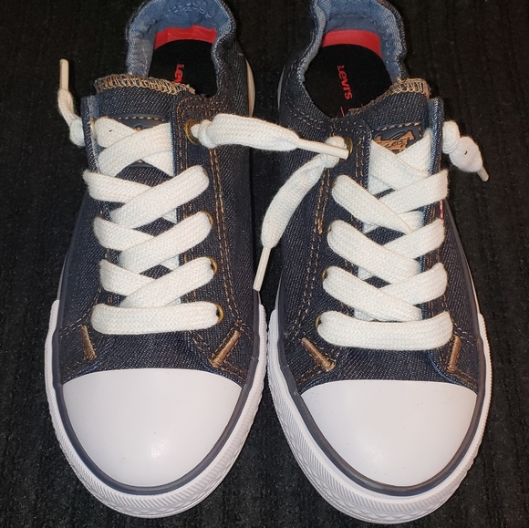 NIB Levi's Girl's Stan G Denim Sneaker with Comfort Insole Size 2 - Picture 4 of 9